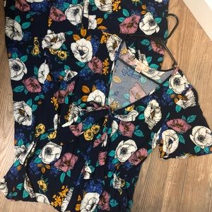 Navy floral jumper